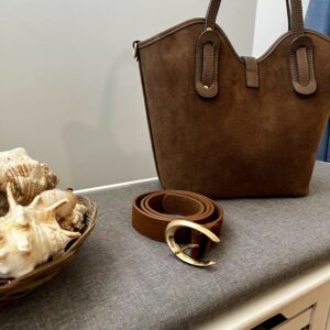 Cinturón piel serraje