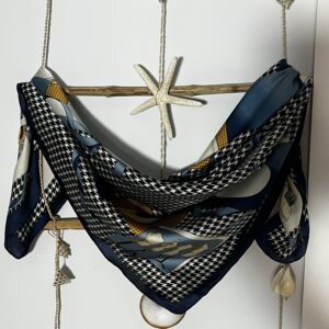 Pañuelo cuadros azul