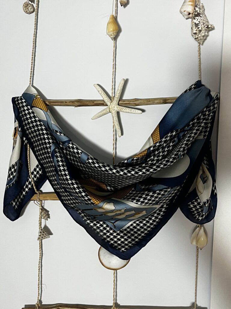 Pañuelo cuadros azul