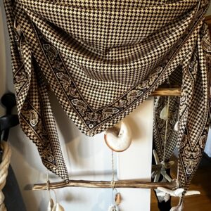 Pañuelo cuadros marrones