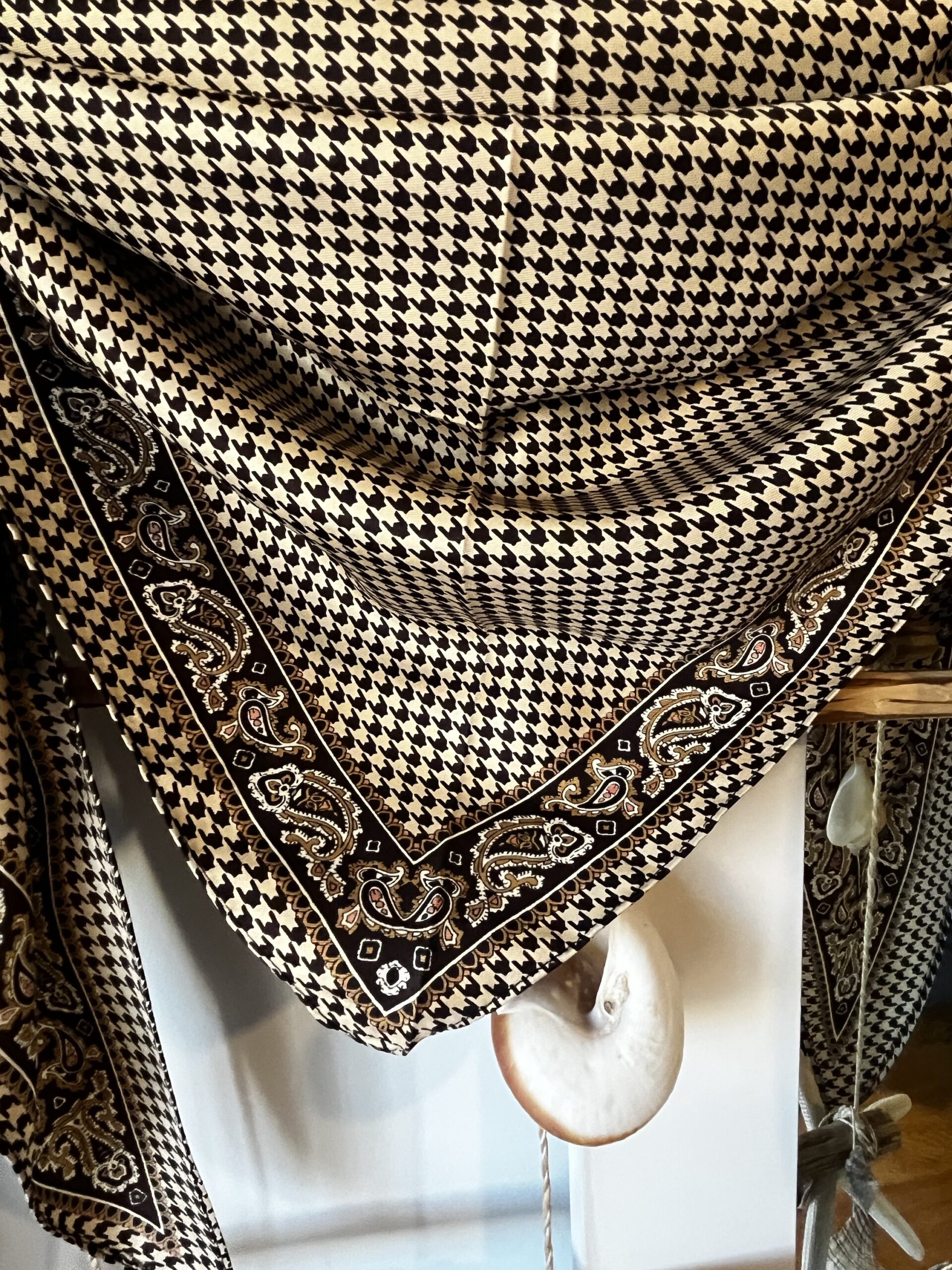 Pañuelo cuadros marrones - Imagen 2