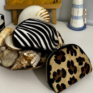 Monedero piel animal print