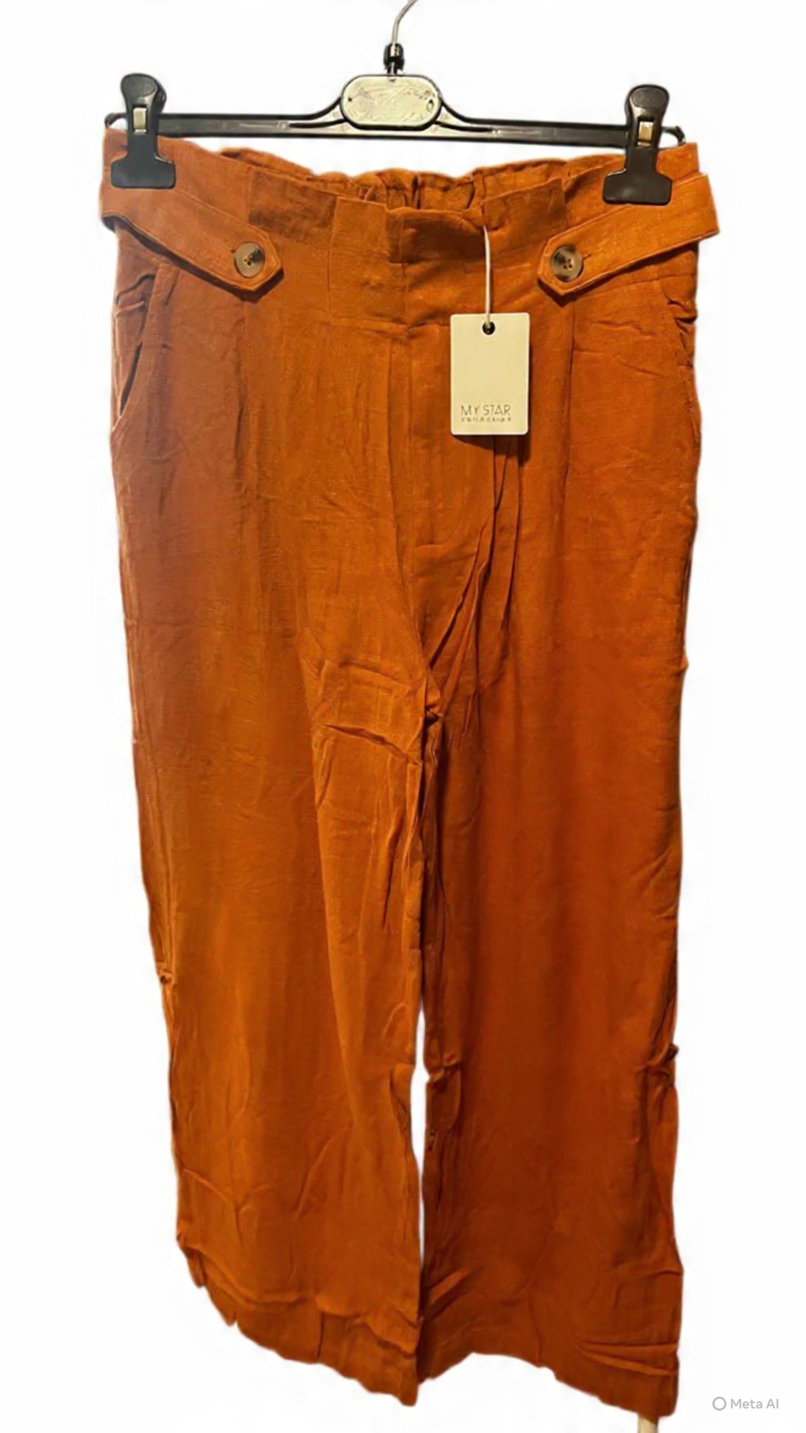 Pantalón lino Teja - Imagen 4