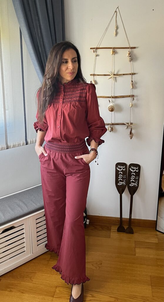 Conjunto Amour burdeos