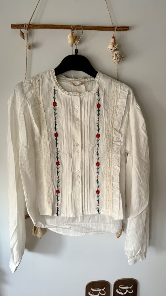 Blusa puntilla flores
